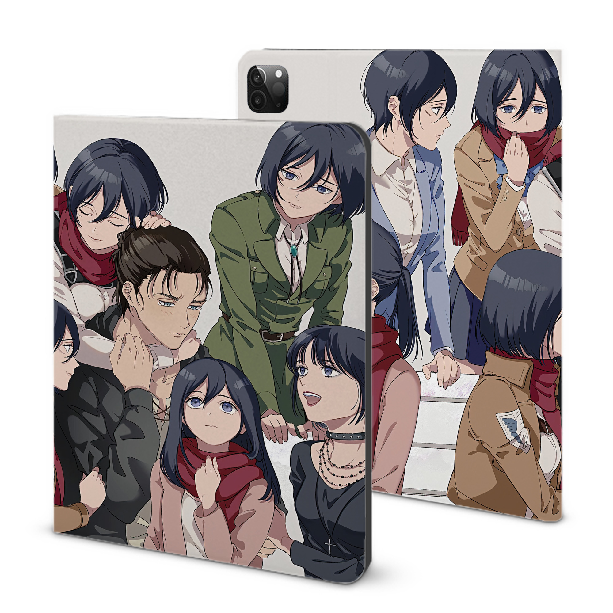 （画像用） 進撃の巨人 Attack on Titan IPadケース ペンホルダー付き ブックスタイルデザイン